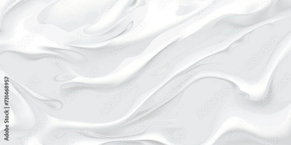 Naklejka premium Abstract white wavy background. Computer generated graphics.