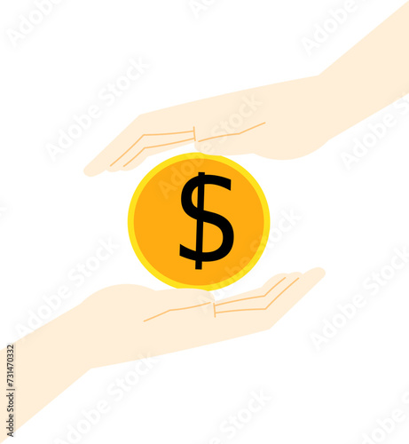 Hand Giving Coin