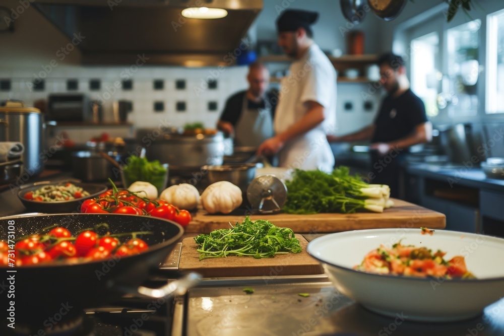 Cooking class background Cooking class background