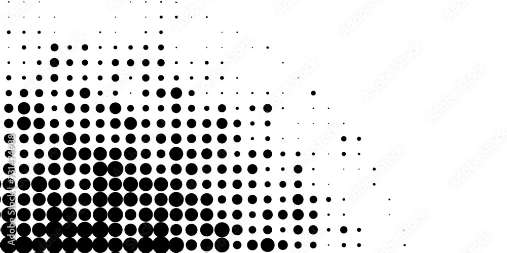 Background with monochrome dotted texture. Polka dot pattern template. Background with black dots - stock vector dots background dots halftone arts