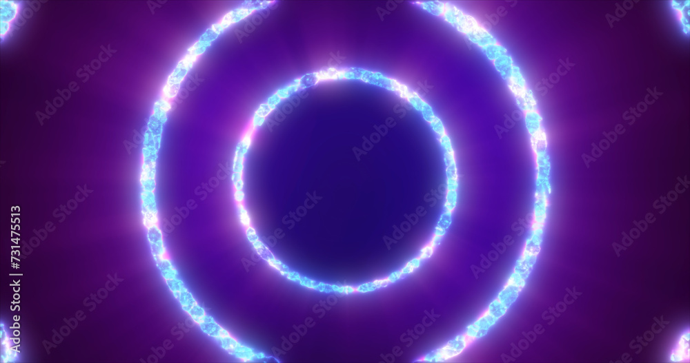 Abstract background looped circles a tunnel of flying purple rings of energy plasma with a glow effect shiny festive bright beautiful futuristic hi-tech Abstract background looped circles a tunnel of flying purple rings of energy plasma with a glow effect shiny festive bright beautiful futuristic hi-tech