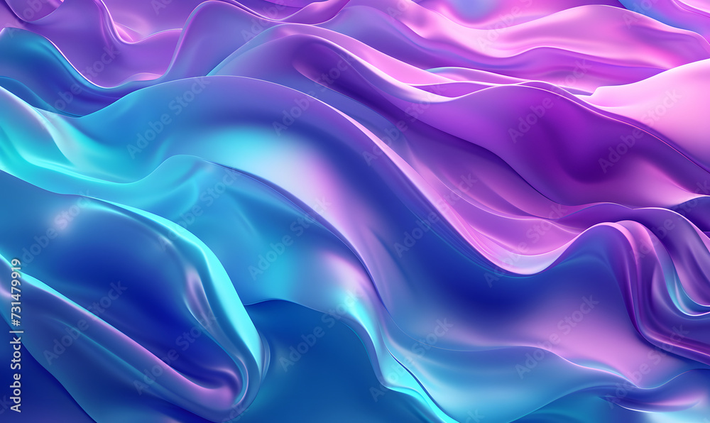 Cyan and Purple smooth gradient texture background, smooth gradient, Generative AI