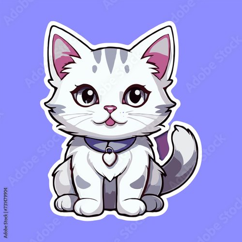 Style Cartoon a cute cat
