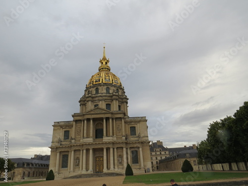 Les Invalides in Paris, France where the Napoleaon is burried. 