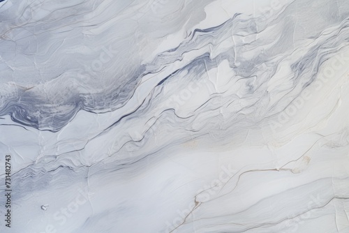 A detailed and intricate close-up of a white marble texture, showcasing the natural patterns and veining of the stone, The hard and cool texture of a marble tile, AI Generated