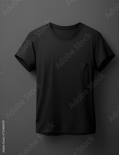 Mockup black t shirt