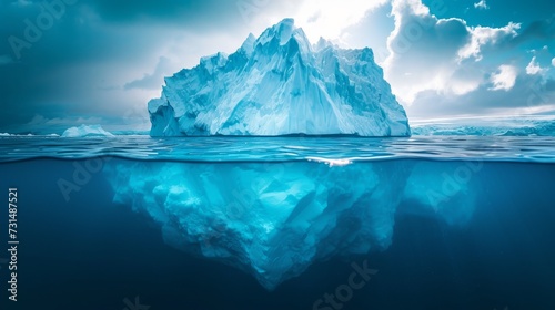 Iceberg in the ocean