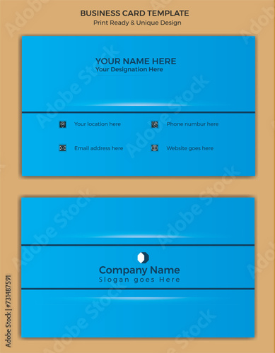 Clean And Professional Modern Business Card Template