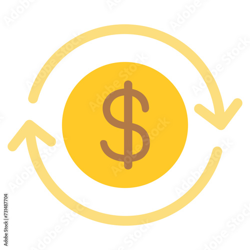 Currency exchange icon