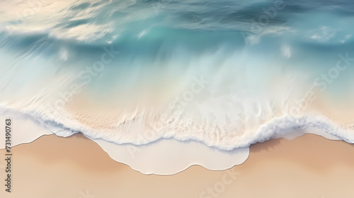 Abstract beautiful beach background with crystal clear water