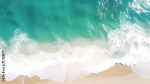 Abstract beautiful beach background with crystal clear water