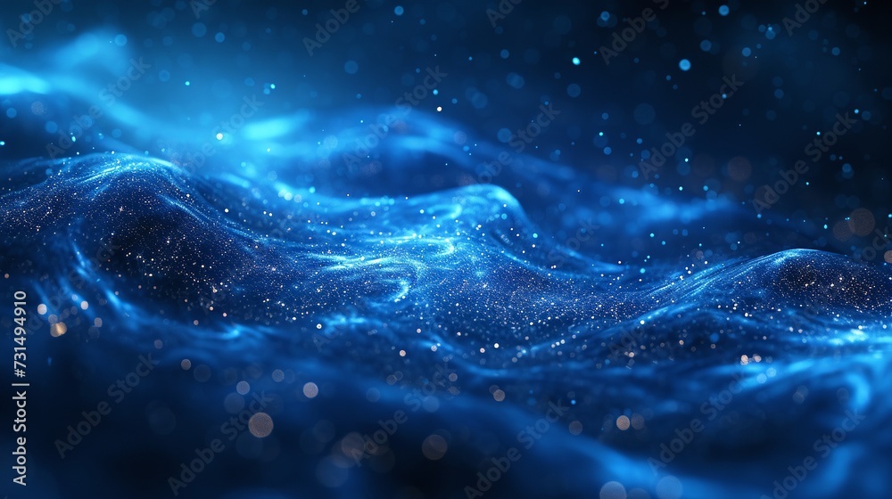 For wallpaper, an abstract background is created with a representation of a star-filled galaxy and sparkling cosmic dust, illustrating the vast expanse of space. Generative AI For wallpaper, an abstract background is created with a representation of a star-filled galaxy and sparkling cosmic dust, illustrating the vast expanse of space. Generative AI