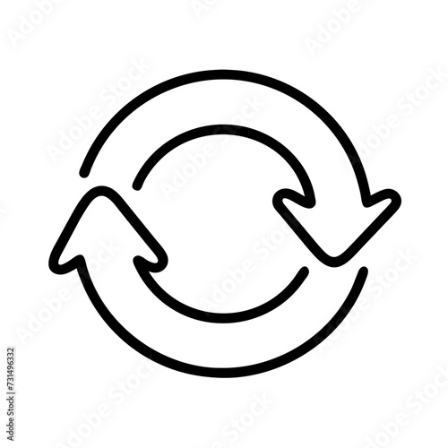 Single recyclable symbol with clean lines and minimal detail.