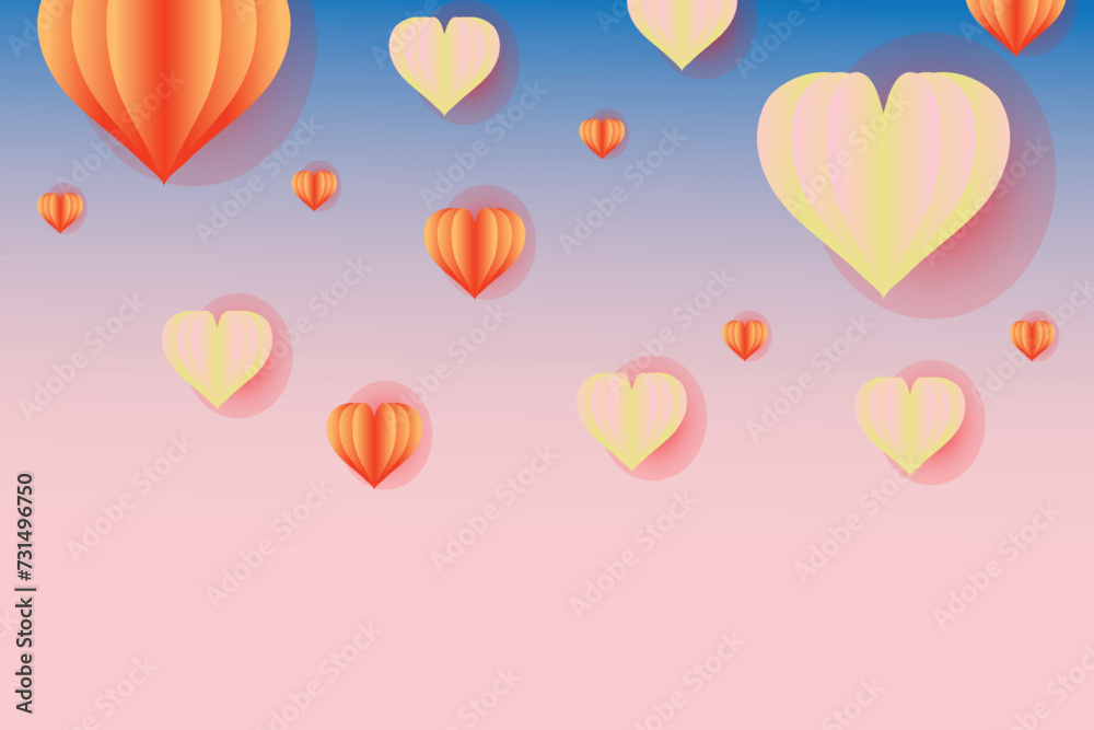 Happy valentines day background illustration