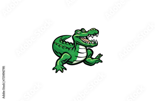 crocodile vector logo design  illustration