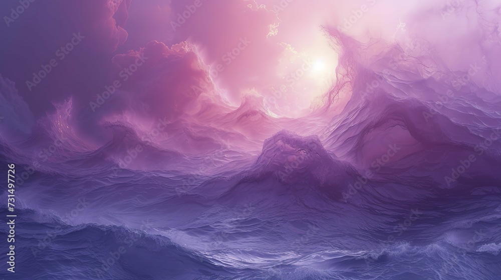 Cloudy waves in purple, pink, blue abstract background, ultraviolet Cloudy waves in purple, pink, blue abstract background, ultraviolet
