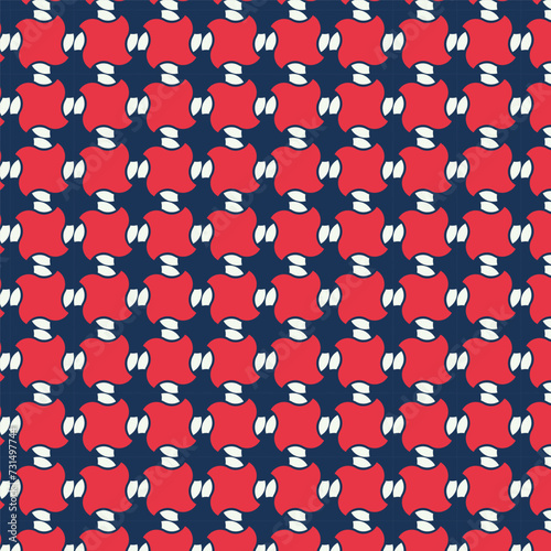 Colorful seamless pattern background with shuriken shape. pattern design