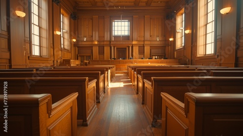 Empty courtroom or courtroom © Media Srock