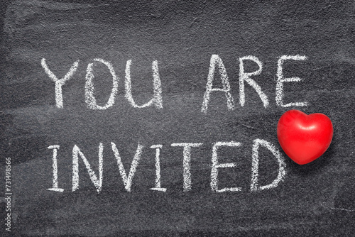 you are invited heart
