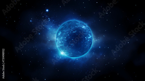 Star system background in the sky, 3D collection of stars in the universe © jiejie