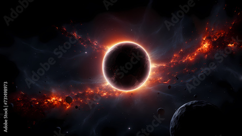 Star system background in the sky  3D collection of stars in the universe