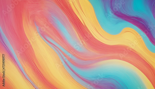 Abstract Colorful Background, Multicolored Fire Fluid Paint art, Wavy Pattern Abstract Wave Texture Bright Gradient 