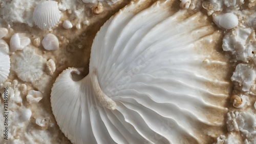 Shell texture. Macro photo of seashell