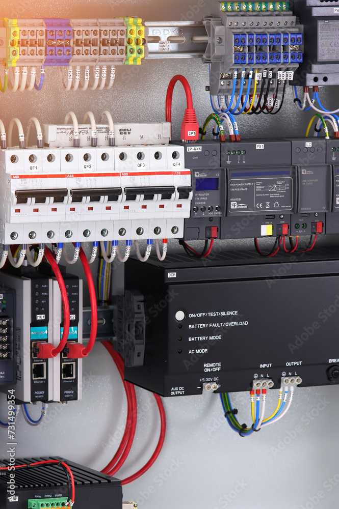 An electrical panel for the organization of electricity supply to the ...