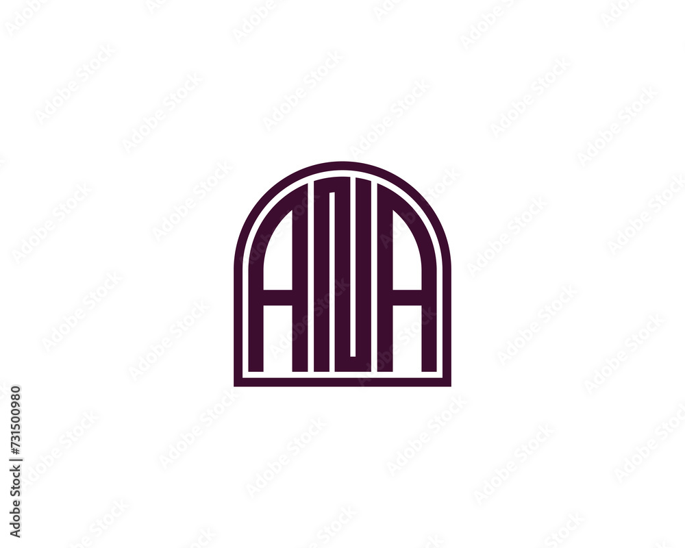 ANA Logo design vector template