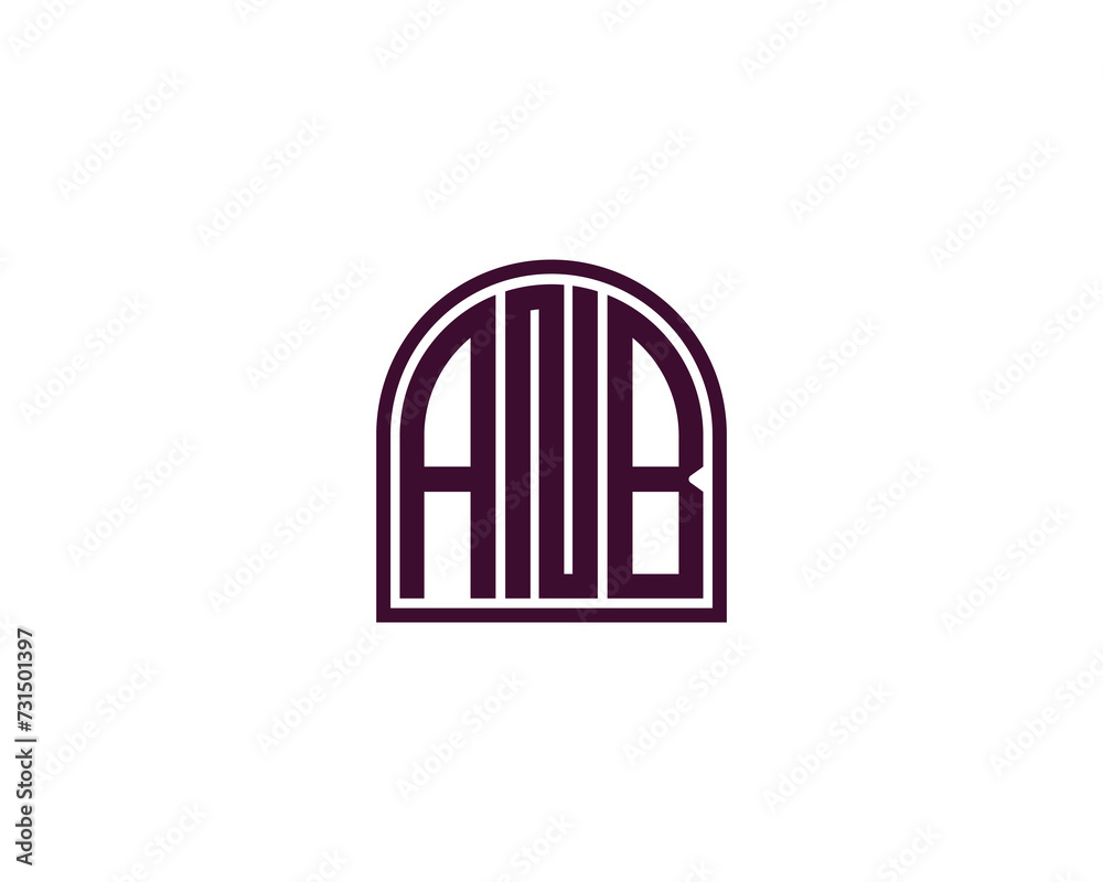 ANB Logo design vector template