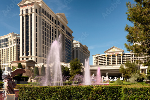 Caesars Palace casino in Las Vegas. Caesars Palace casino is one of the famous Vegas casinos