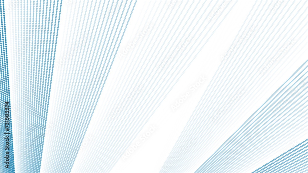 Obraz premium Blue minimal dotted lines abstract futuristic tech background