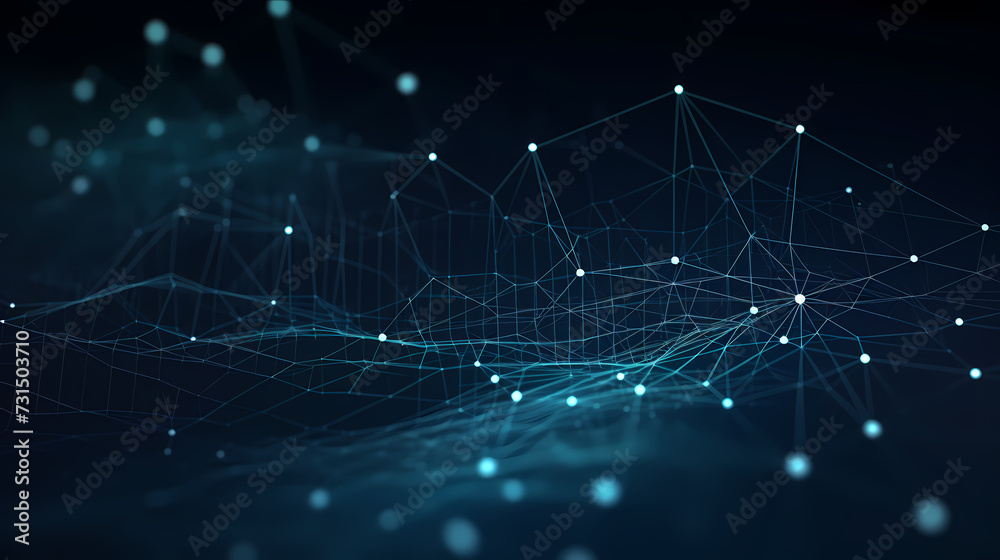 Fototapeta premium Stock market chart line concept, business chart on stock market background