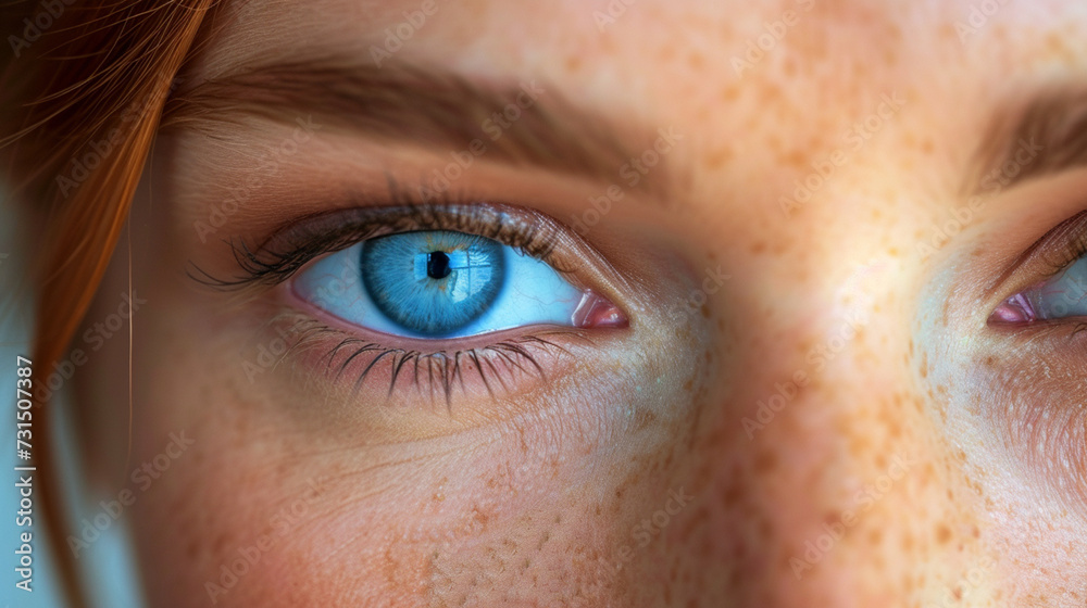 Fototapeta premium close up of European woman's eye
