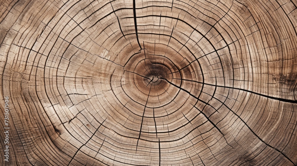 The surface of the cut of an old tree. The rough organic texture of the tree rings. Natural texture. The surface of the cut of an old tree. The rough organic texture of the tree rings. Natural texture.
