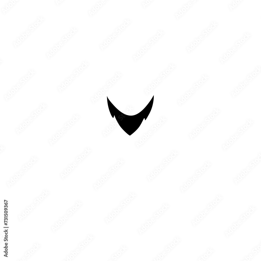 Fototapeta premium Silhouettes of different types of beards