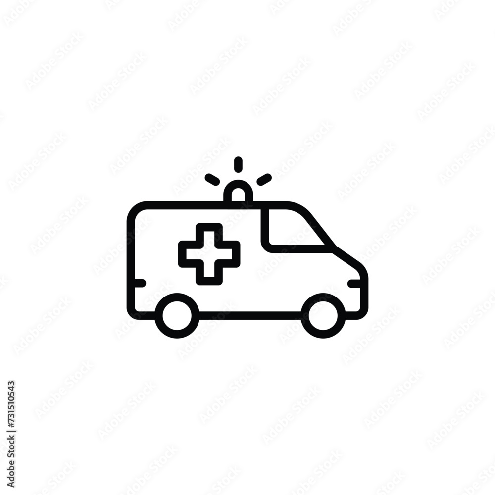 Ambulance icon vector. Ambulance icon vector.