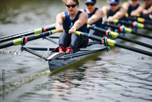 Women's Rowing Team, Effort, Harmony, and Determination