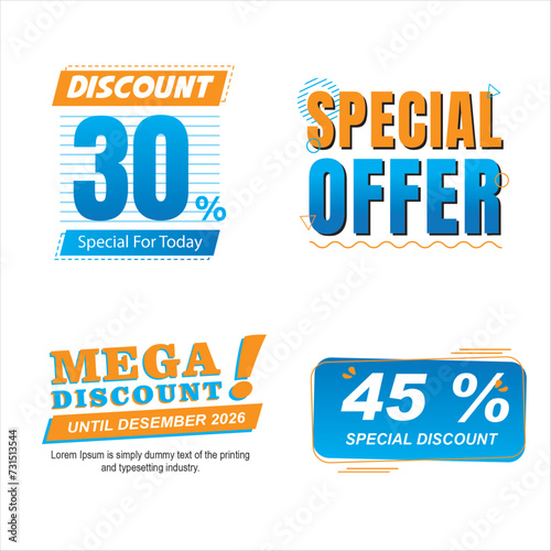 Promo discount sale vector design