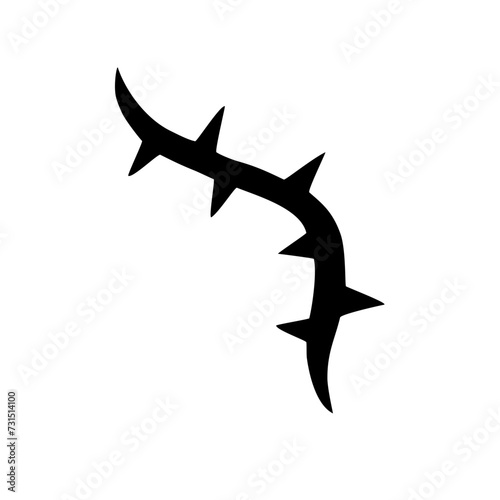 Thorns Silhouette Illustration 