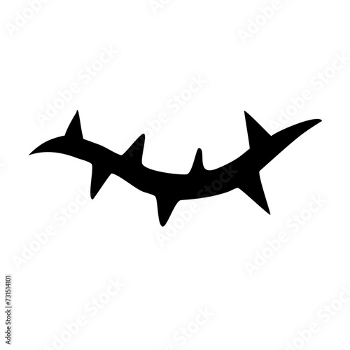 Thorns Silhouette Illustration 