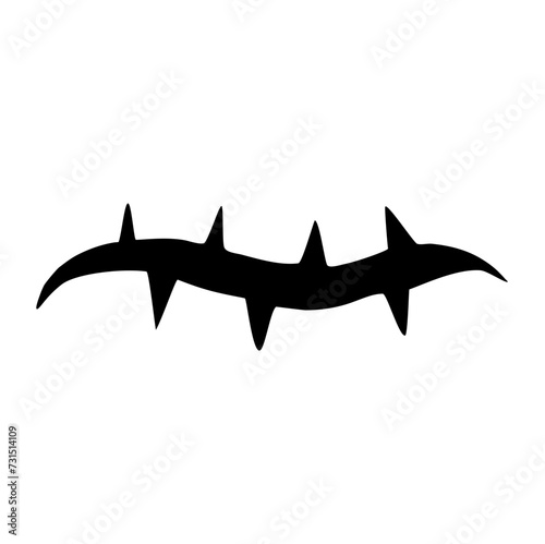 Thorns Silhouette Illustration 