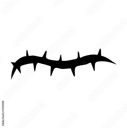 Thorns Silhouette Illustration 