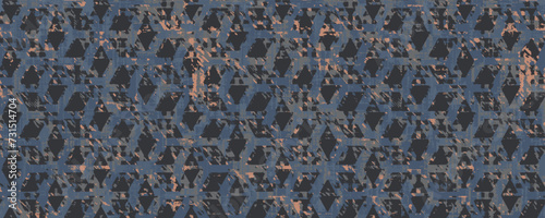 Tribal seamless colorful geometric pattern. hipster zigzag seamless with grunge effect Seamless Ikat Pattern. Abstract background for textile design, wallpaper, surface textures, wrapping paper.