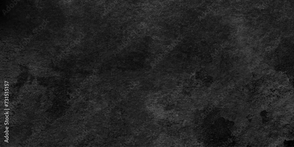 Black panorama of creative surface background painted aquarelle stains decorative plaster.prolonged abstract surface stone granite rusty metal blank concrete concrete texture.
