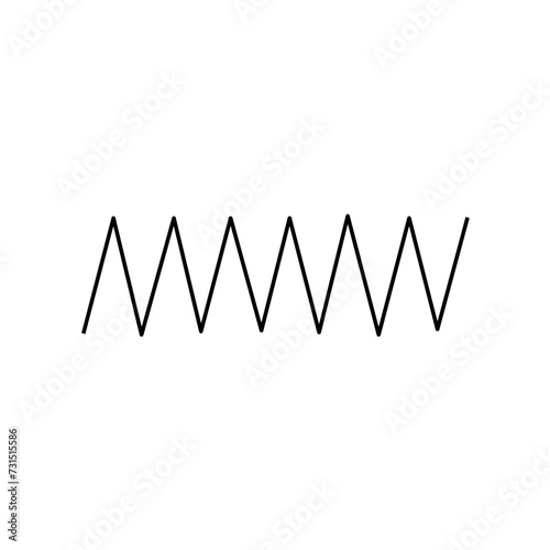 hand drawn seamless zigzag and wave borders