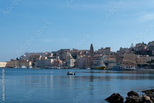 Morning walk in old part of Gaeta, ancient Italian city in province Latina on Tyrrhenian sea