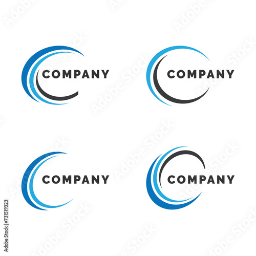 Circle logo template. Circular icon design