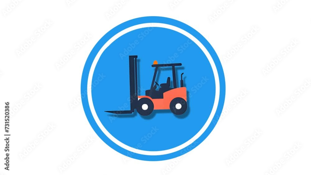 Forklift Icon of nice animated for your videos easy to use with Transparent Background Forklift Icon of nice animated for your videos easy to use with Transparent Background