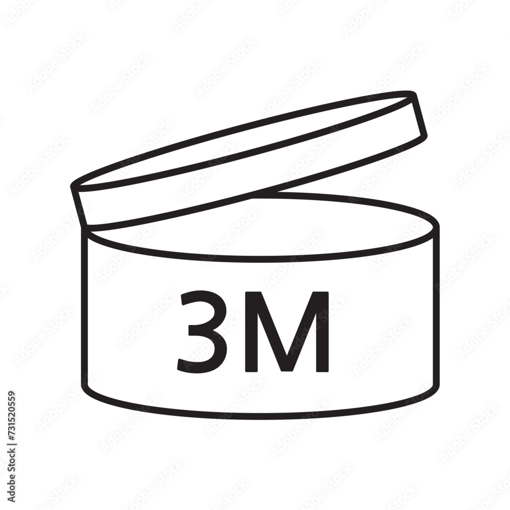 PAO cosmetic icon, mark of period after opening. Expiration time after package opened, white label. 3 month expirity on white background, vector illustration. eps. jpg. png PAO cosmetic icon, mark of period after opening. Expiration time after package opened, white label. 3 month expirity on white background, vector illustration. eps. jpg. png